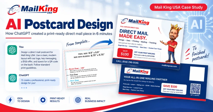 Ai postcard design image
