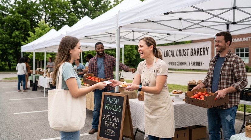 local direct mail marketing small business farmers market