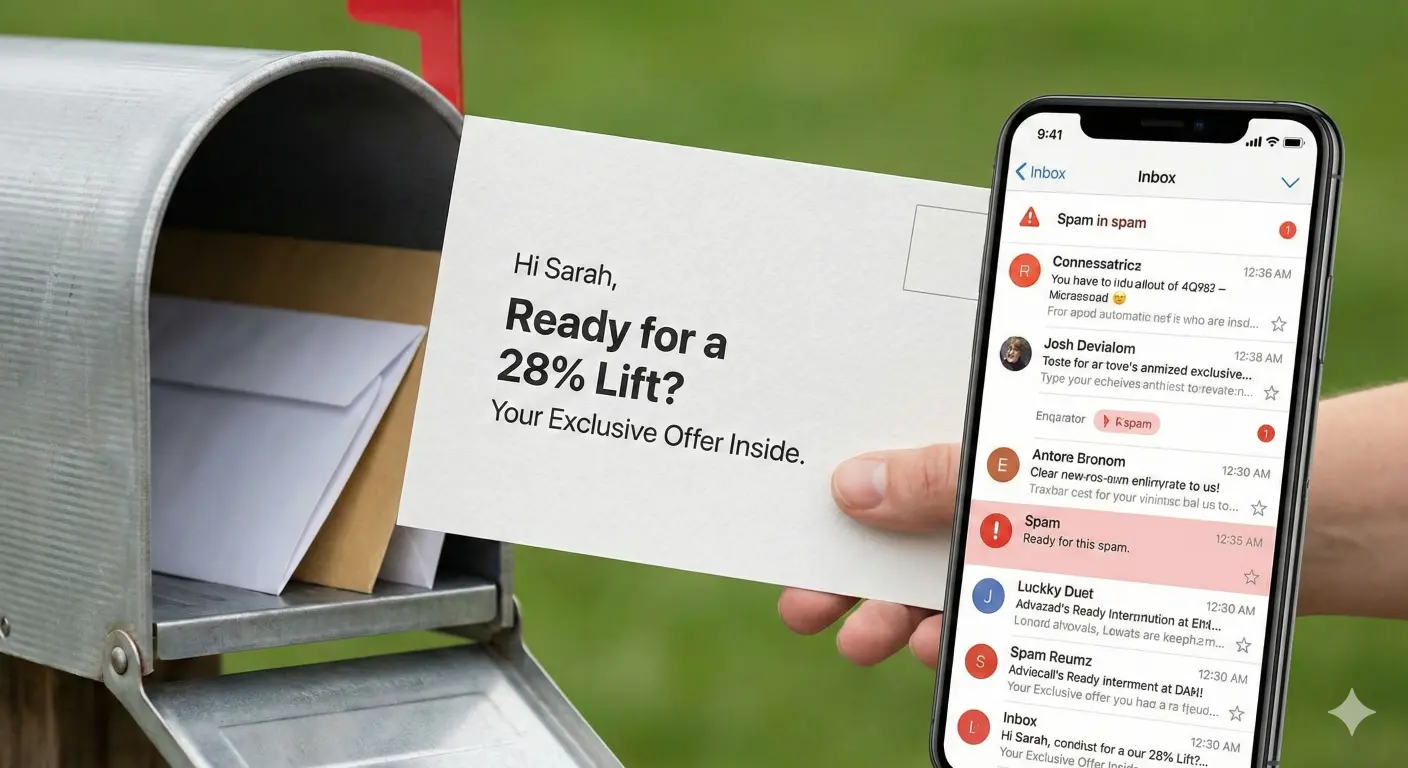 more ad budget spend going to direct mail