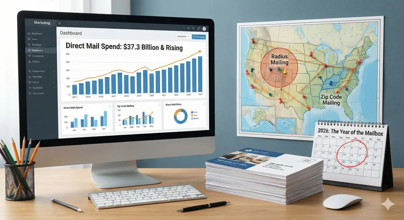 more ad budget spend going to direct mail 2