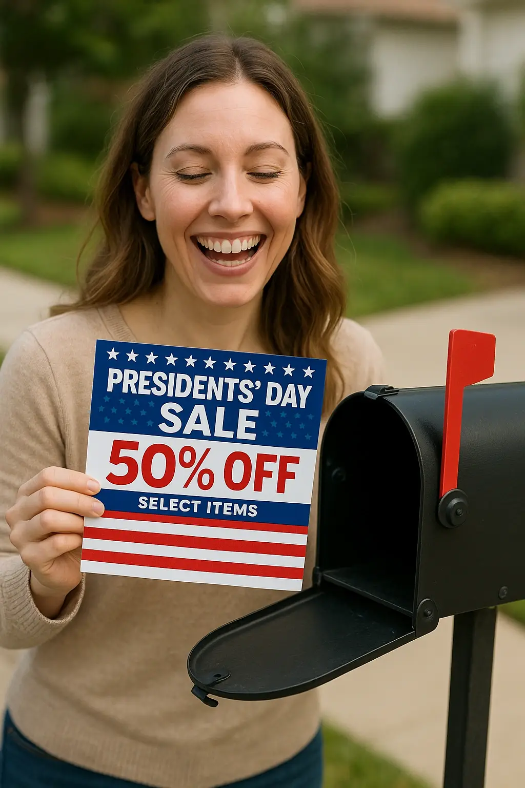 presidents day postcard mailing idea